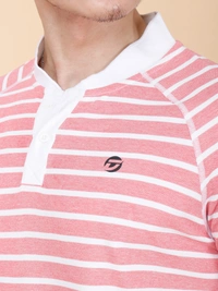 SMART FIT HALF SLEEVE POLO T-SHIRT - L, DARK PINK