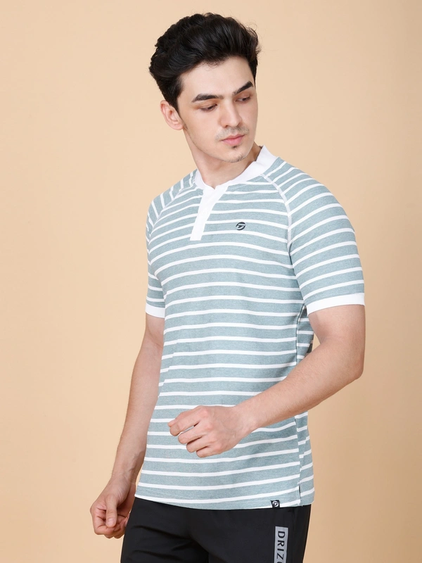 SMART FIT HALF SLEEVE POLO T-SHIRT - XL, GREEN