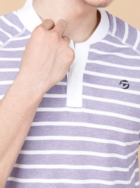 SMART FIT HALF SLEEVE POLO T-SHIRT - XL, PURPLE