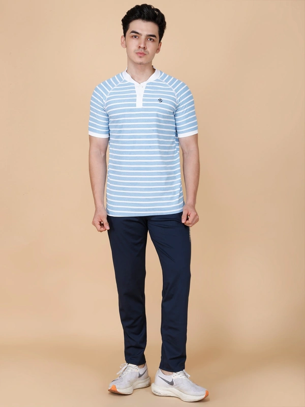 SMART FIT HALF SLEEVE POLO T-SHIRT - XL, SKY BLUE