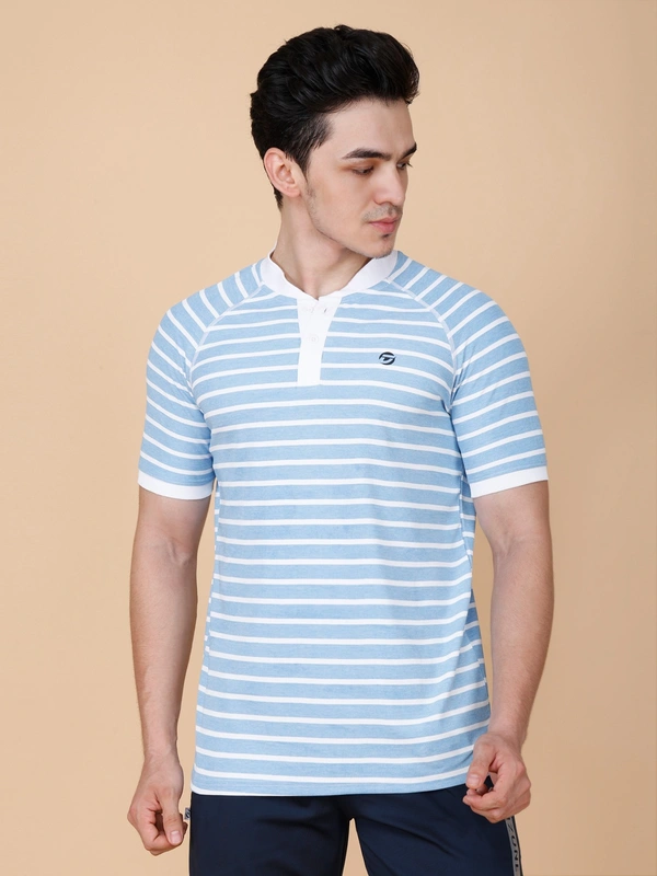 SMART FIT HALF SLEEVE POLO T-SHIRT - XXL, SKY BLUE