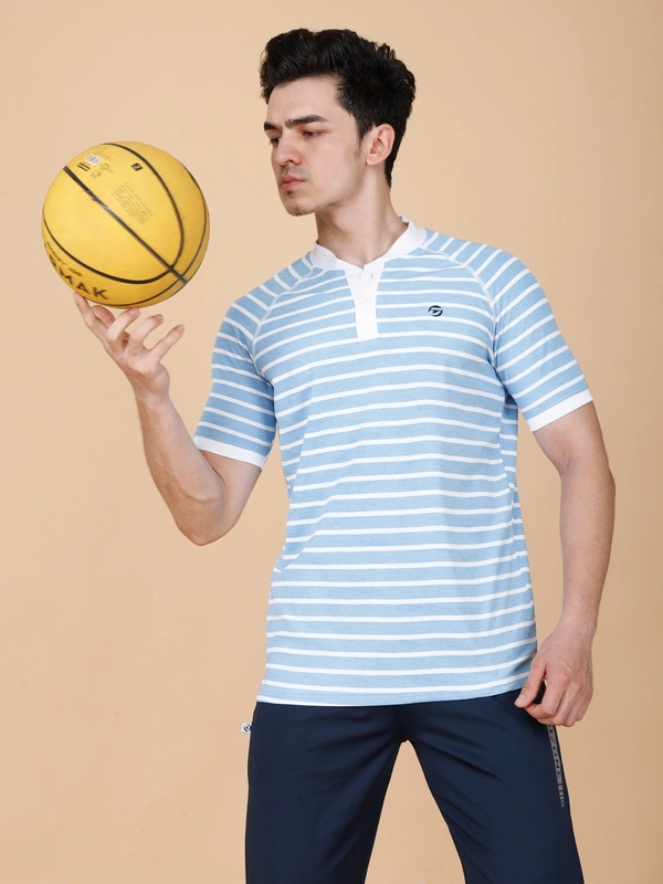 SMART FIT HALF SLEEVE POLO T-SHIRT - XXL, SKY BLUE