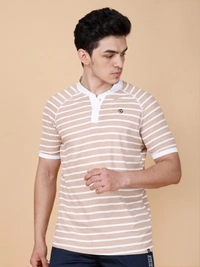 SMART FIT HALF SLEEVE POLO T-SHIRT - XL, BROWN