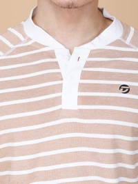 SMART FIT HALF SLEEVE POLO T-SHIRT - XL, BROWN