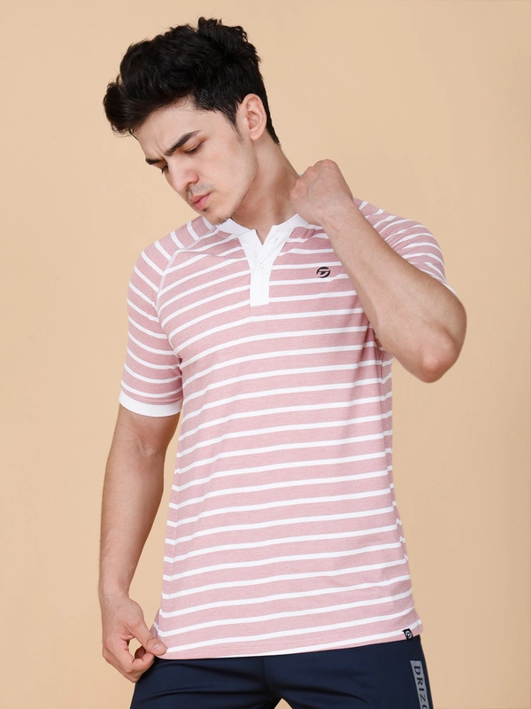SMART FIT HALF SLEEVE POLO T-SHIRT - XL, ONION PINK