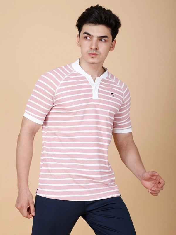 SMART FIT HALF SLEEVE POLO T-SHIRT - XL, ONION PINK
