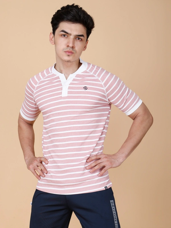 SMART FIT HALF SLEEVE POLO T-SHIRT - XL, ONION PINK