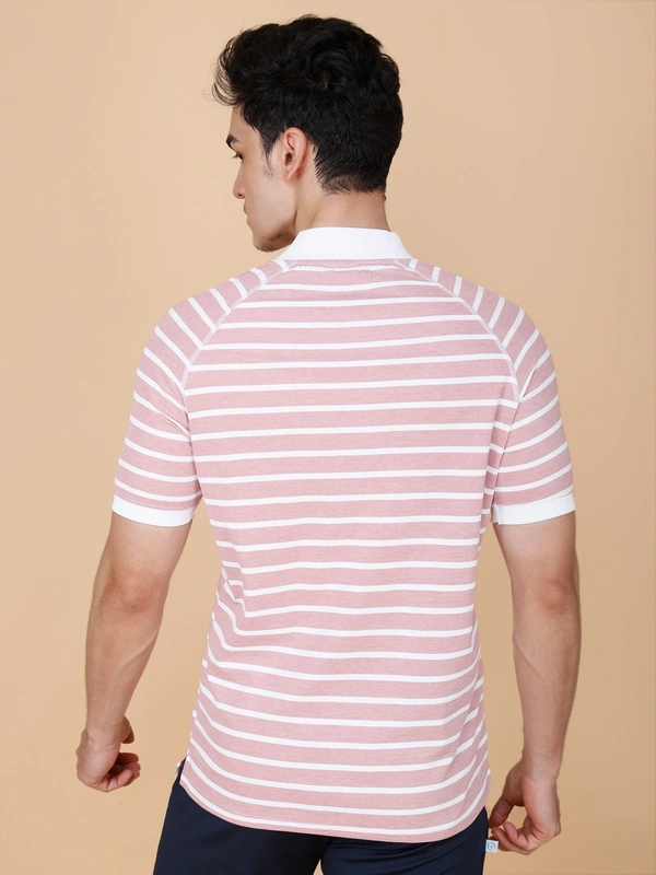 SMART FIT HALF SLEEVE POLO T-SHIRT - XL, ONION PINK