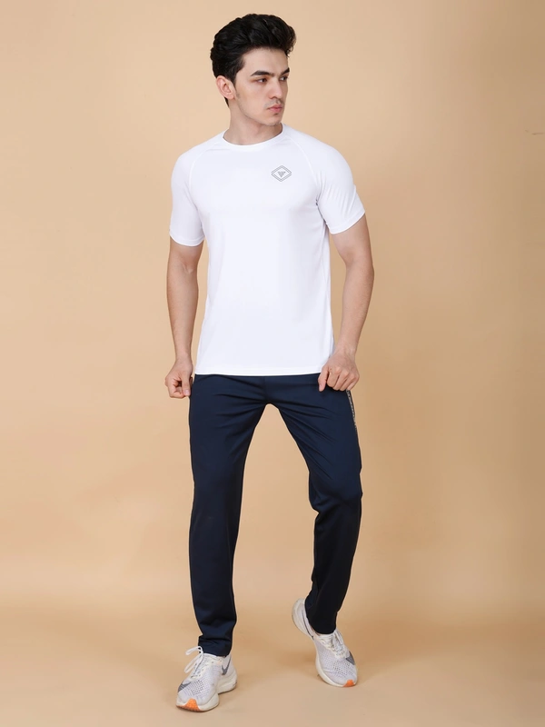 EVERYDAY ESSENTIAL PLAIN HALF SLEEVE T-SHIRT - M, WHITE