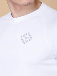 EVERYDAY ESSENTIAL PLAIN HALF SLEEVE T-SHIRT - M, WHITE