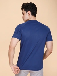 EVERYDAY ESSENTIAL PLAIN HALF SLEEVE T-SHIRT - XL, NAVY BLUE