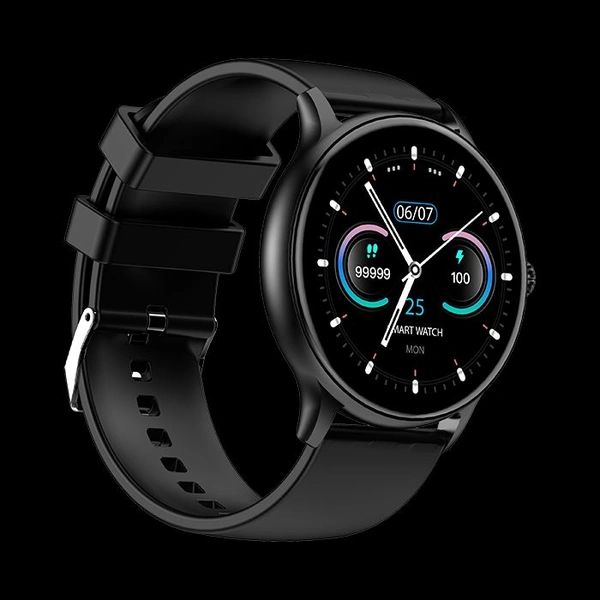 Fire Boltt Fire-Boltt Hurricane Pro features a 35.3mm (1.39-inch) Hd Display, 123 Sports Modes, IP67 Water Resistant, Smart Notifications,  Strong Battery Life, and SpO2 Monitoring - Black, Free