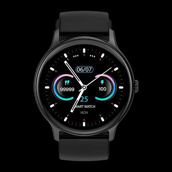 Fire Boltt Fire-Boltt Hurricane Pro features a 35.3mm (1.39-inch) Hd Display, 123 Sports Modes, IP67 Water Resistant, Smart Notifications,  Strong Battery Life, and SpO2 Monitoring - Black, Free