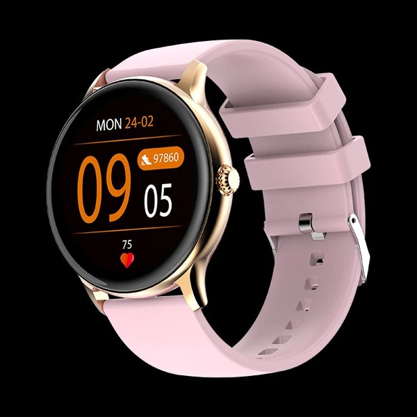 Fire Boltt Fire-Boltt Hurricane Pro features a 35.3mm (1.39-inch) Hd Display, 123 Sports Modes, IP67 Water Resistant, Smart Notifications,  Strong Battery Life, and SpO2 Monitoring - Pink, Free