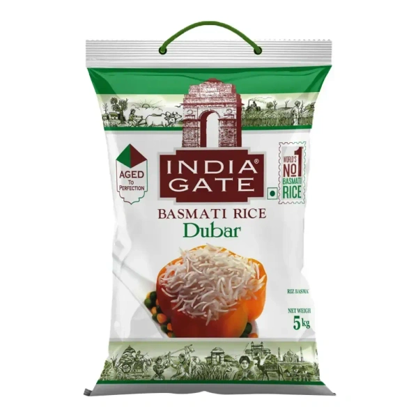 India Gate Dubar Basmati Rice 5 Kg, Bag