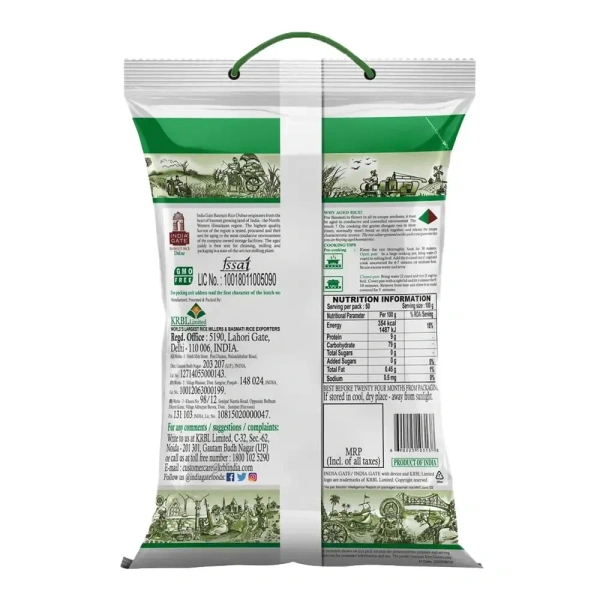 India Gate Dubar Basmati Rice 5 Kg, Bag