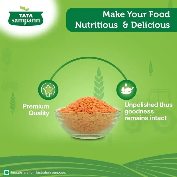 Tata Sampann Masoor Dal Red 500G - 500gm