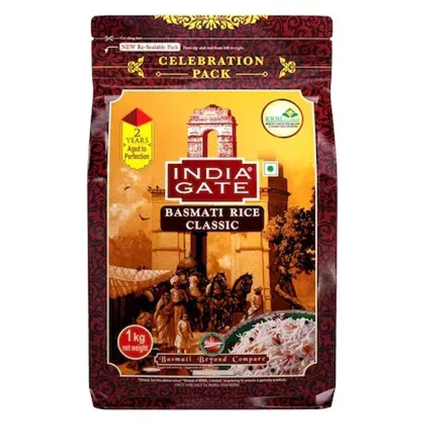 India Gate Classic Basmati Rice 1 kg - 1kg
