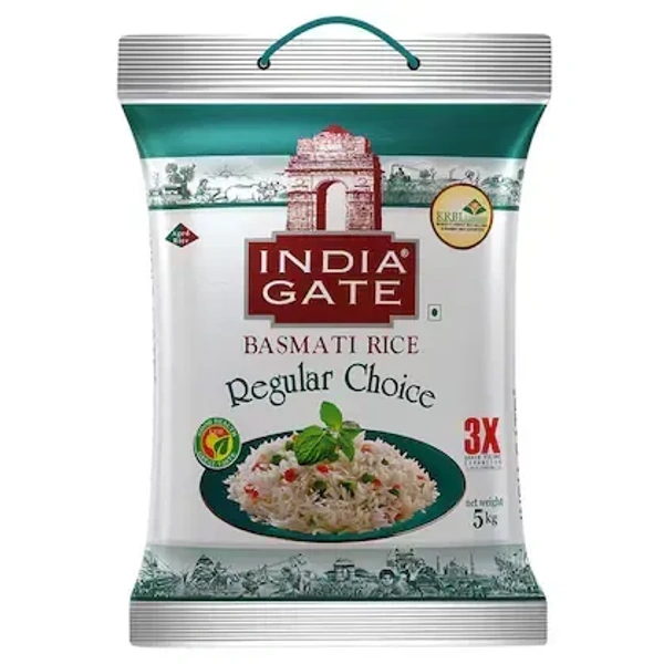 India Gate Regular Choice Basmati Rice 5 kg - 5kg