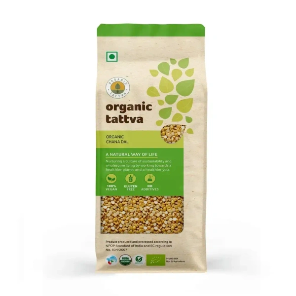 Organic Tattva Organic Chana Dal 500G - 500gm