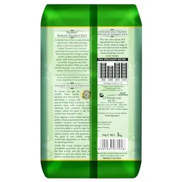 Daawat Biryani Basmati Rice 1 kg - 1kg