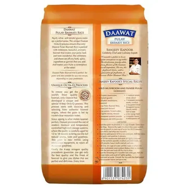 Daawat Pulav Basmati Rice 1 kg - 1kg