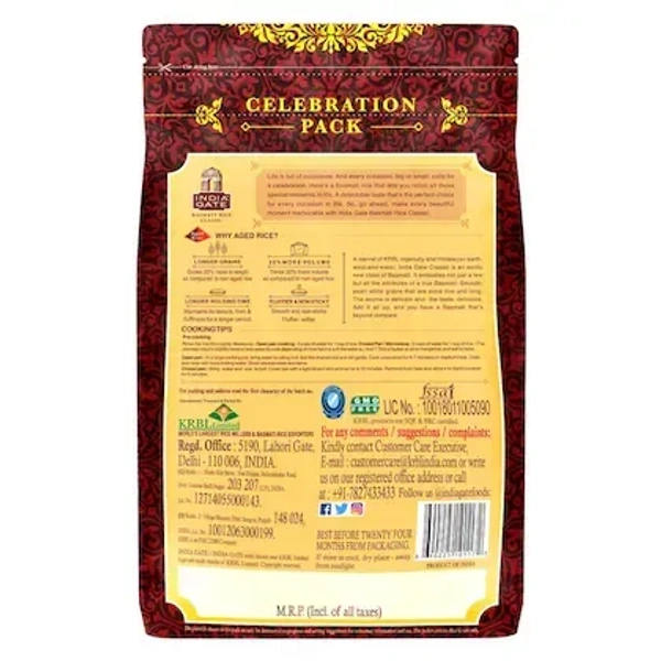 India Gate Classic Basmati Rice 1 kg - 1kg