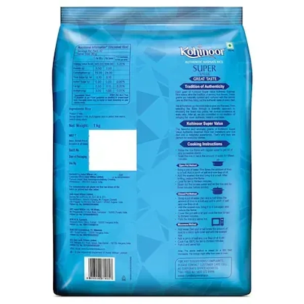 Kohinoor Authentic Basmati Rice 1 kg - 1kg