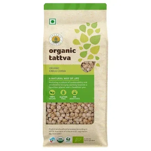 Organic Tattva Kabuli Chana 500 g - 500gm