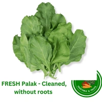 Palak - Cleaned, without roots - 1 bundle