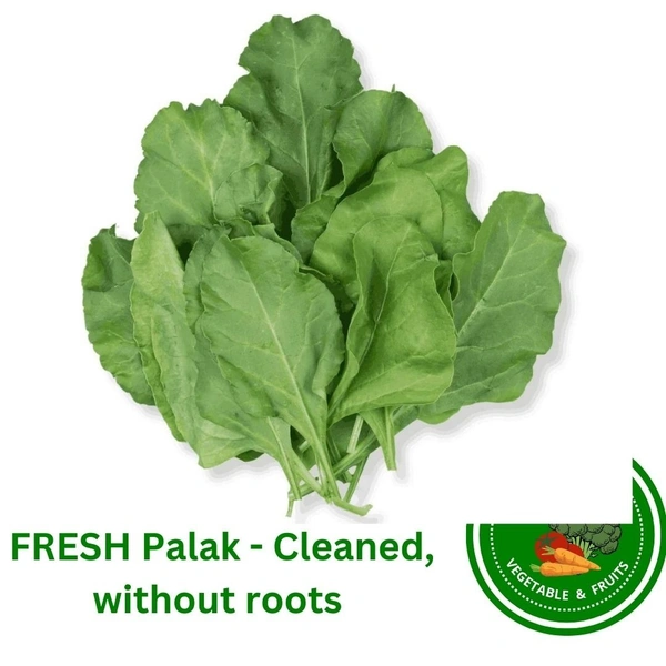 Palak - Cleaned, without roots - 1 bundle