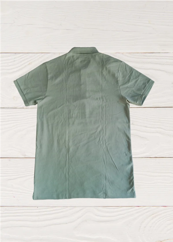 Maxzone Box pack POLO 3250 Plain Matte cotton polos with premium quality. - BEIGE LIGHT GREEN