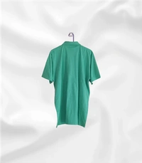 Rigga 2150 Soft mulmul cotton tshirt with pocket / collar neck - 48, Green