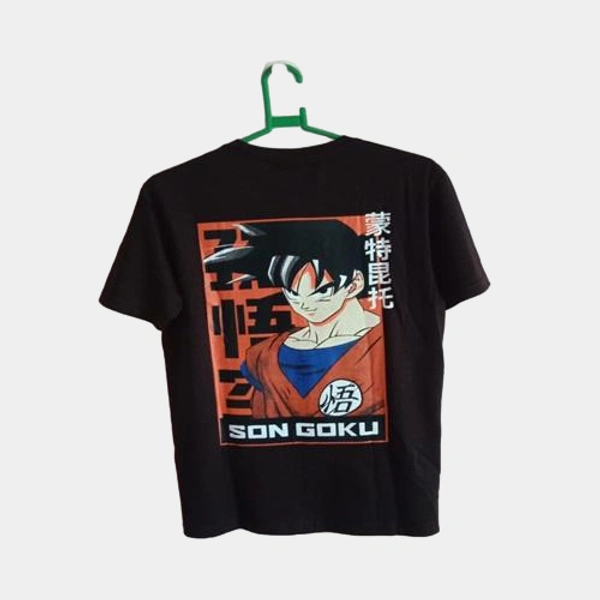Soni Brothers 1750 ANIME BACK PRINTED TSHIRTS / NARUTO GOKU BACK PRINTED TSHIRT - 38 - S, Dark Blue
