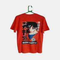 Soni Bros 1750 ANIME BACK PRINTED TSHIRTS / NARUTO GOKU BACK PRINTED TSHIRT - 38 - S, Orange