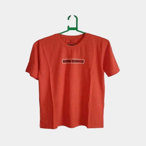Soni Bros 1750 ANIME BACK PRINTED TSHIRTS / NARUTO GOKU BACK PRINTED TSHIRT - 38 - S, Orange