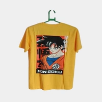 Soni Brothers 1750 ANIME BACK PRINTED TSHIRTS / NARUTO GOKU BACK PRINTED TSHIRT - 42 - L, Yellow