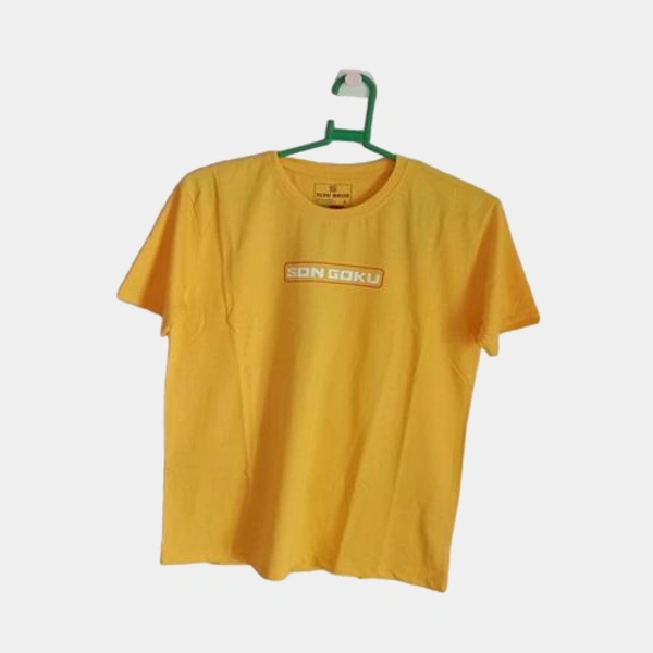 Soni Brothers 1750 ANIME BACK PRINTED TSHIRTS / NARUTO GOKU BACK PRINTED TSHIRT - 42 - L, Yellow