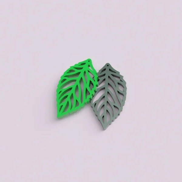 Tibetan Leaf Earring