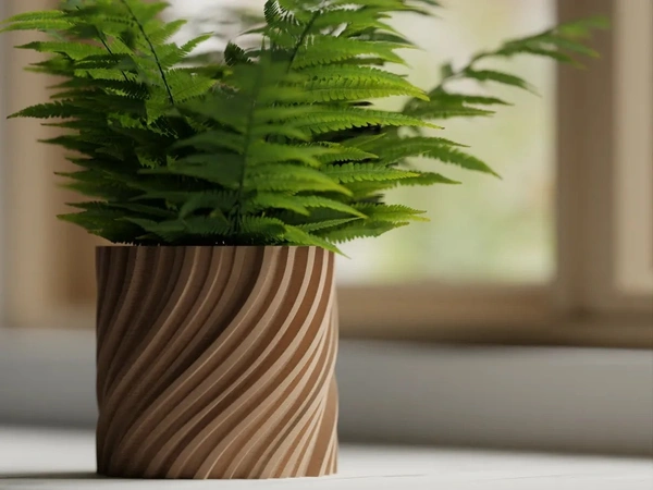 Wavy Twisted Planter Pot