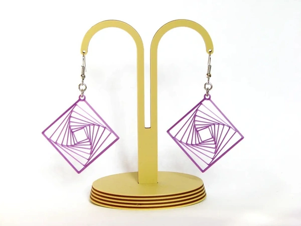 Rotating Squares Earring