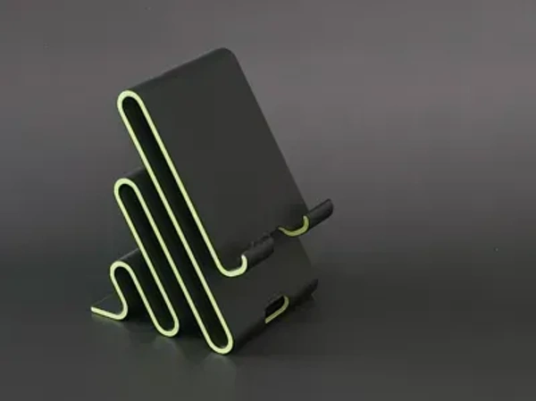 Mobile Stand - Z Style - Black & Fluorescent Green Color 
