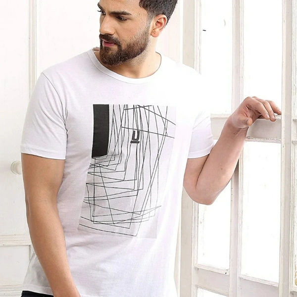 Trendy Sensational Men Tshirt - White, M