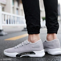KIKU Stylish Men's Sports Shoes - White, IND - 10