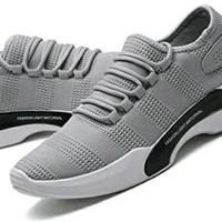 KIKU Stylish Men's Sports Shoes - White, IND - 8