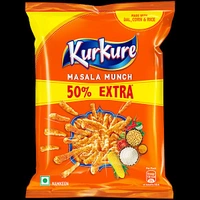 Kurkure  Masala Munch Kurare ₹5×6 Packets - Web Orange