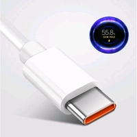 Mi 67W Turbo-Fast Type A To C Charging Cable|6A And 67 Watt Turbo Charging ,supports up to 480 Mbps data transfer speeds with USB 2.0 - White, 1, 100gram