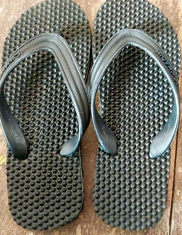 Khadim Hawai Chappal - Black, Same Day, 5 6 7 8