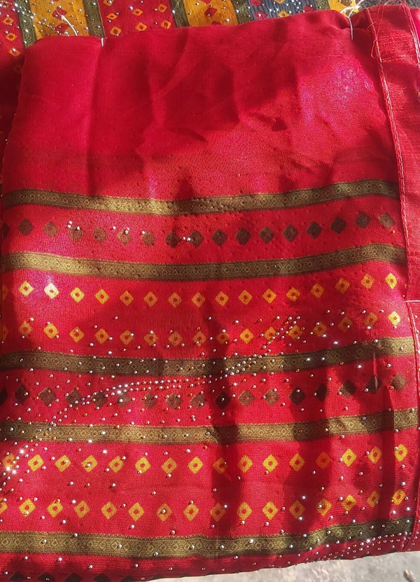 Rajbhohg Rajbhog Silk Saree 1 Pcs - Red