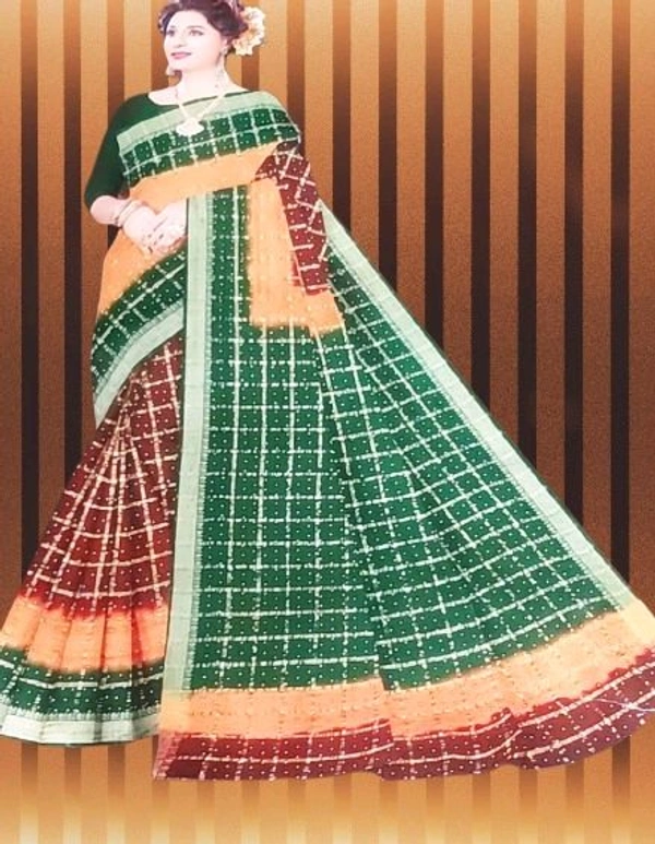 Padharosa 5.5 Mts 100% Cottons Saree - Burgundy